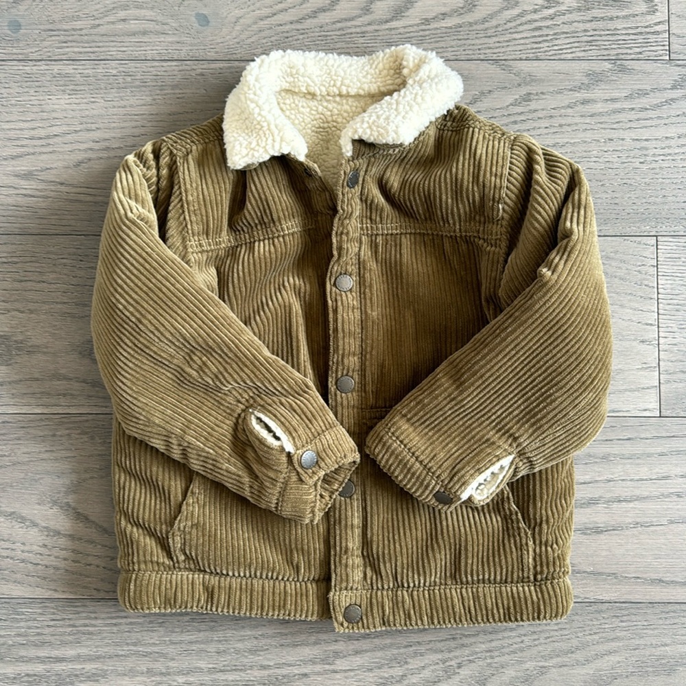 Zara Boys Reversible Corduroy Jacket Size 6